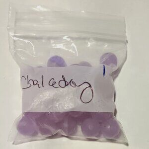 Pink Chalcedony Beads - 32 Beads - Holes Already Drilled for Jewelry